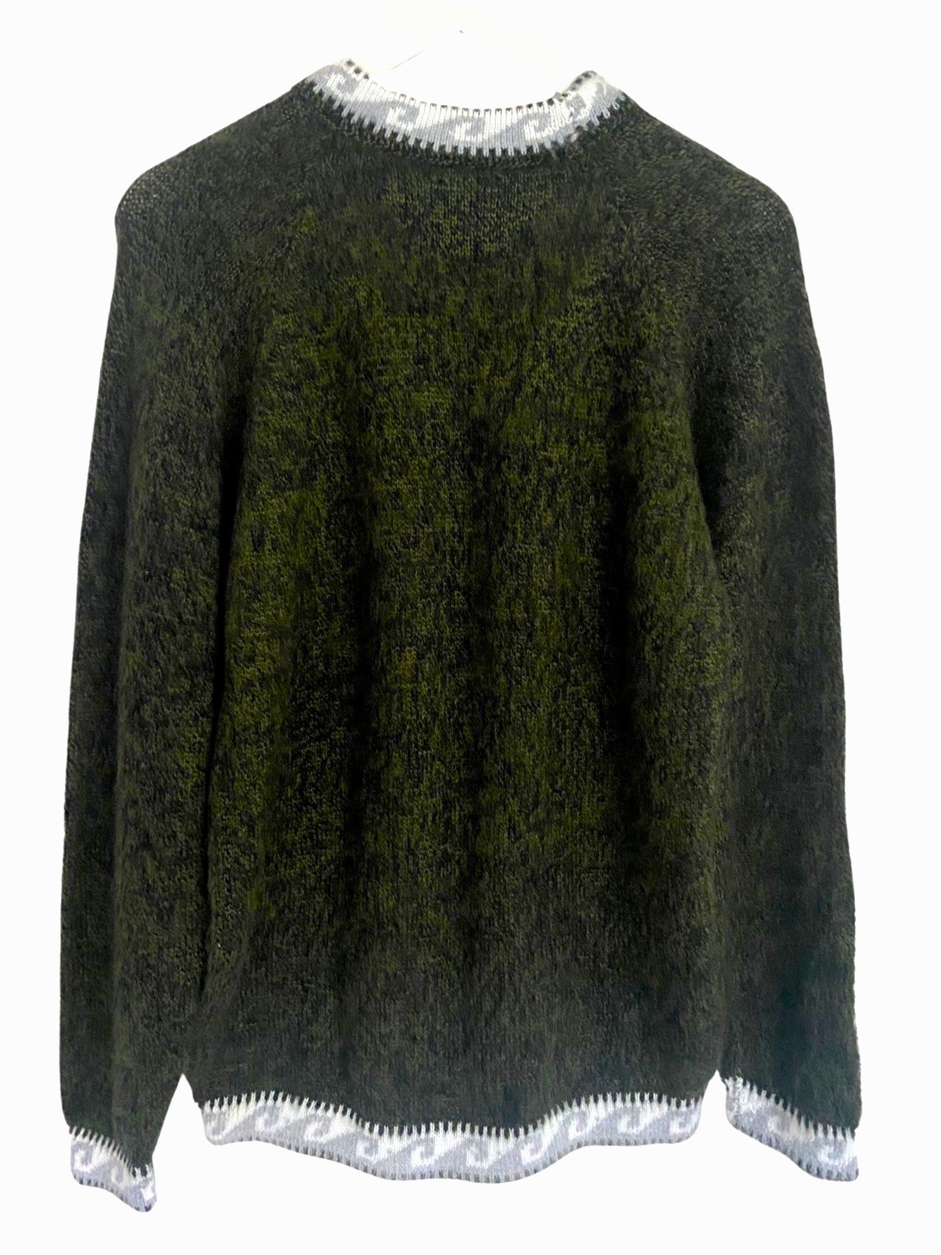 Dark Green Alpaca Cardigan